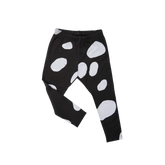 Cow Long Cotton Leggings Black and White
